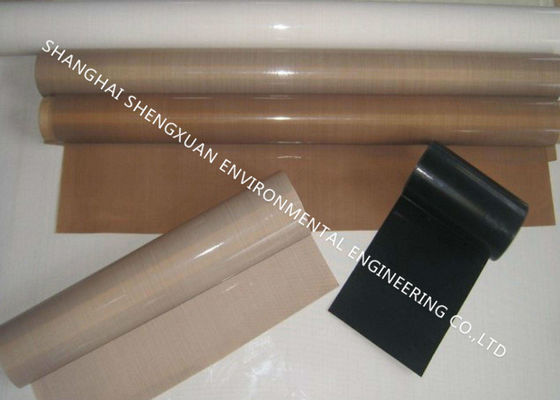 Brown Color  Conveyor Belt , High Temperature Conveyor Belt With Silicone Adhesive  Thickness 0.25mm